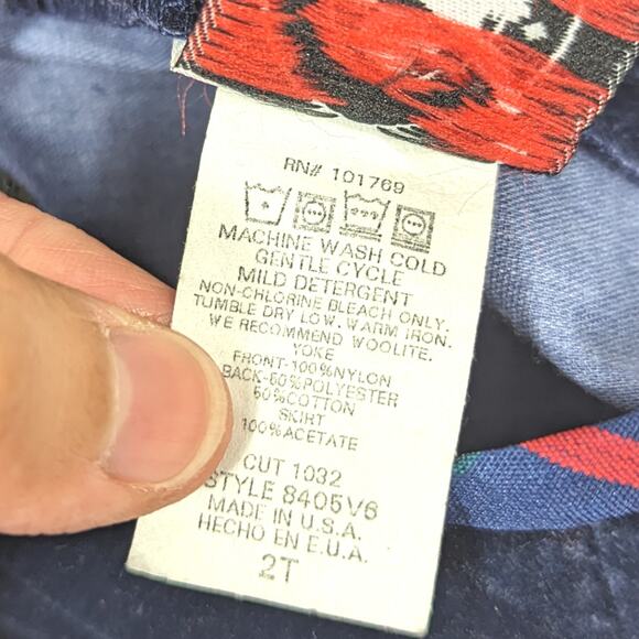 Vintage Goodlad of Philadelphia Dress Girls Size 2T Plaid Christmas - Picture 5 of 5